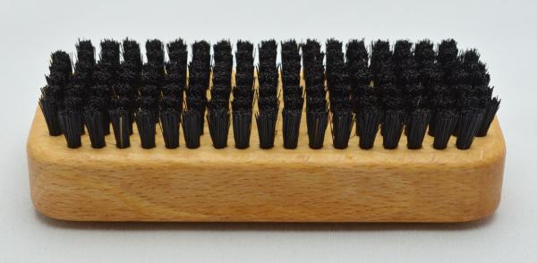 Handwerker Handwaschbürste, kräftige schwarze Naturborsten, 7 Reihen, Griffmulden für guten Halt.